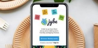 JYBE launches app to find restaurants using sustainable packaging