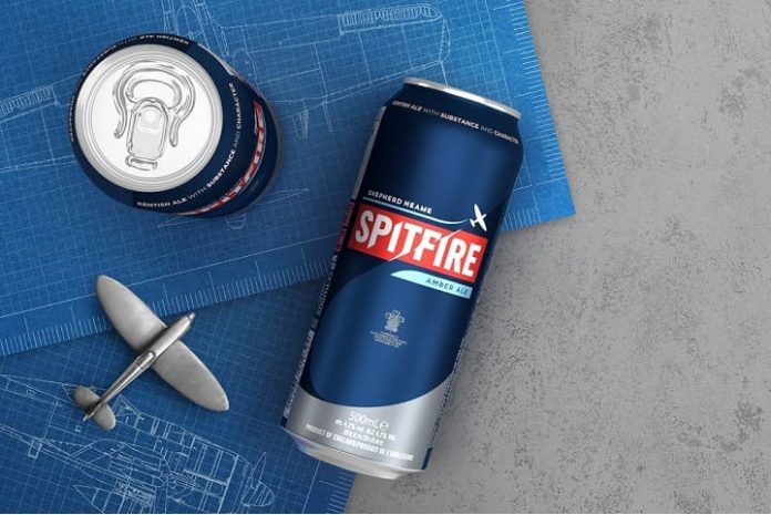 Shepherd Neame Unveiled New Branding for Spitfire Beer in Cans from CANPACK