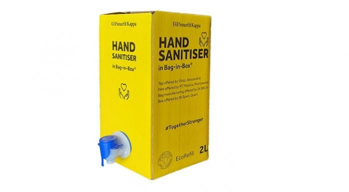 Smurfit Kappa launches Bag-in-Box packaging solution for hand sanitiser