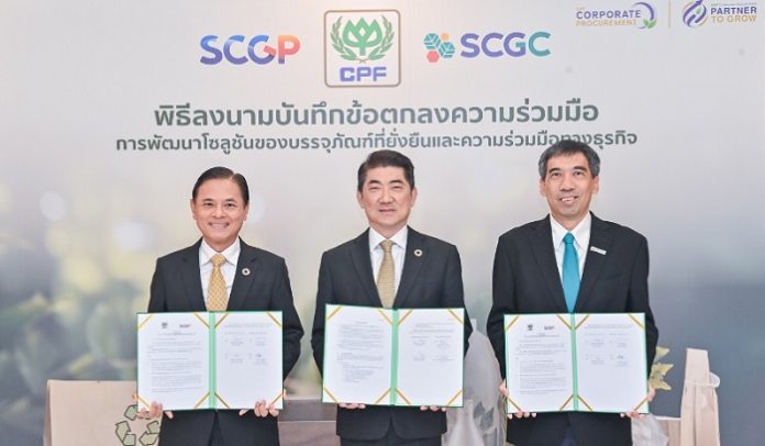 CP Foods Collaborates with SCGP and SCGC to Launch Eco-friendly Food Packaging